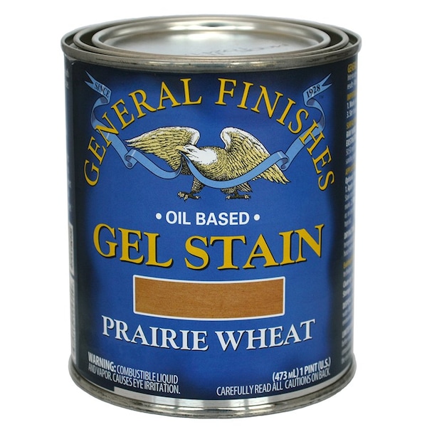 General Finishes 1 Pt Prairie Wheat Gel Stain Oil-Based Heavy Bodied Stain PP - main